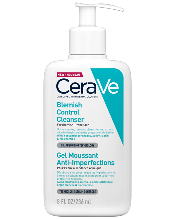 CeraVe Acne Face Wash with Salicylic Acid,