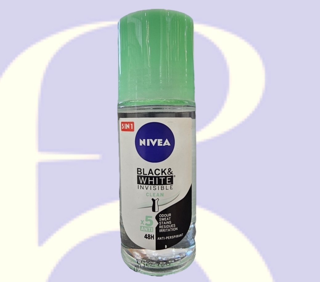 ROLLE BLACK & WHITE INVISIBLE CLEAN 48H 50ML