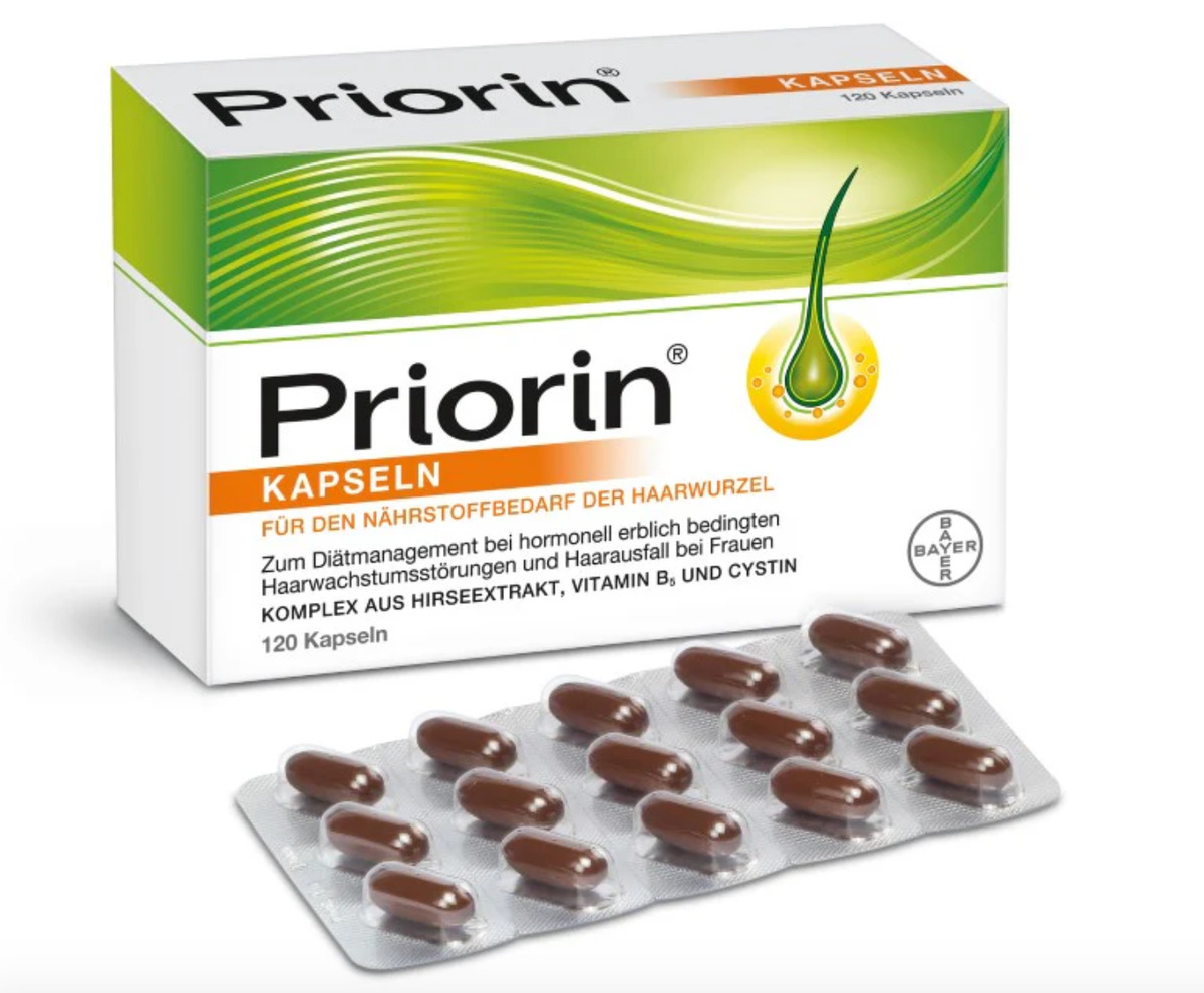 Bayer Priorin Hair Loss Supplement - 120 Capsules