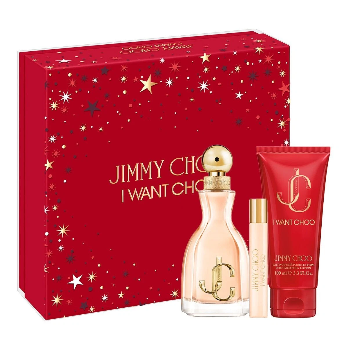 Jimmy Choo, I Want Choo Gift Set 100ml 3.3.Oz EDP SP 7.5ml EDP SP 3.3.Oz BL