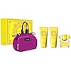 Versace Yellow Diamond 4 PIECE Gift Set - 3.0 OZ EAU DE Toilette Spray NEW